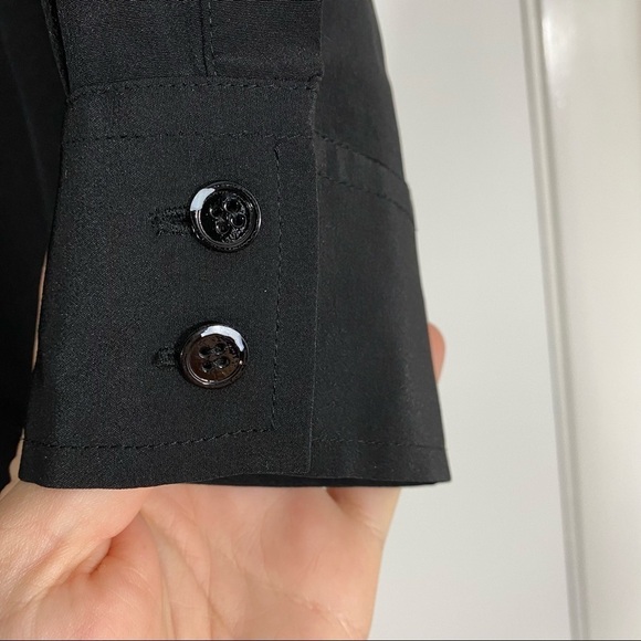 Haute Hippie Popover Silk Tunic Dress Womens Small Black - Picture 6 of 6